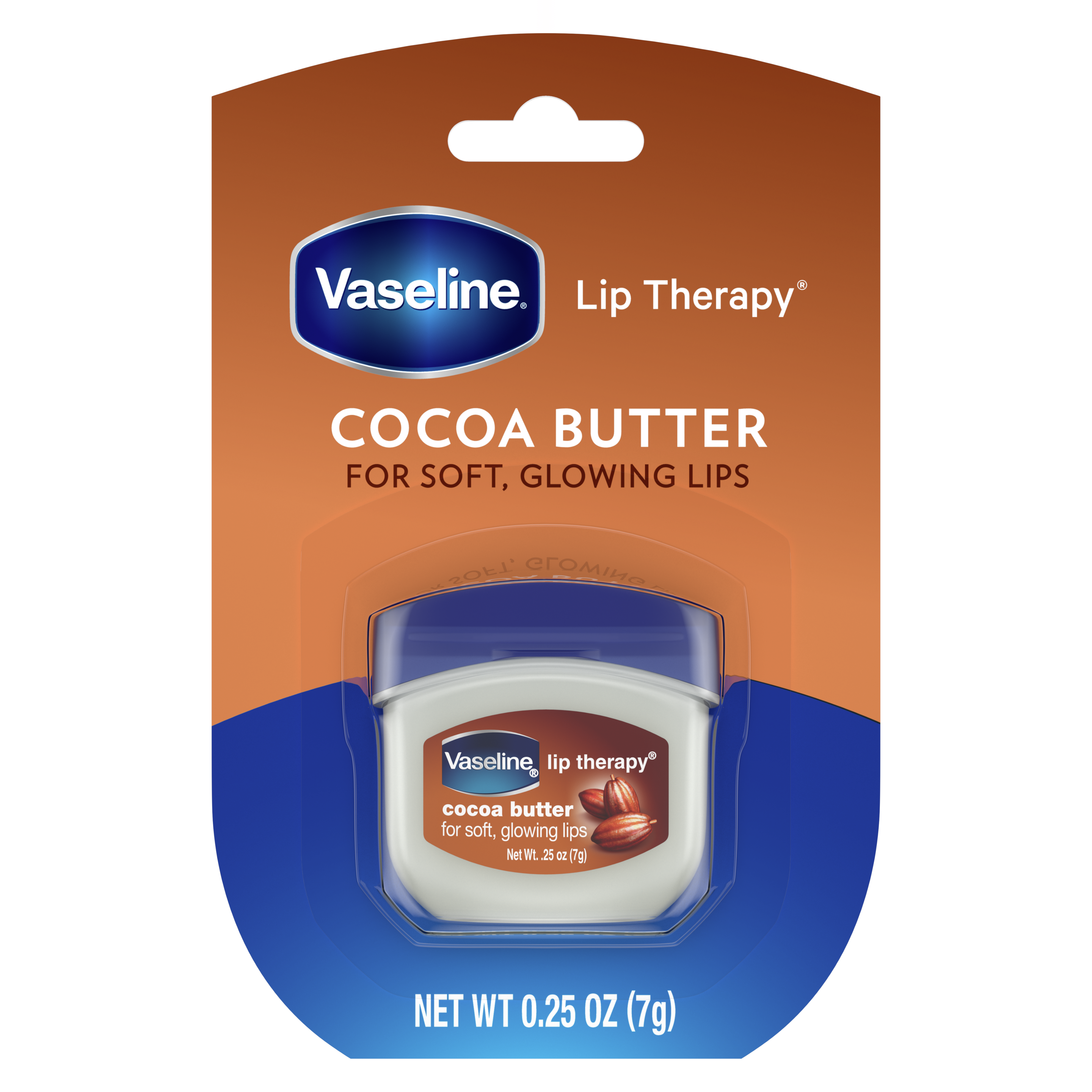 Vaseline® Lip Therapy® Cocoa Butter Mini front of pack packaging