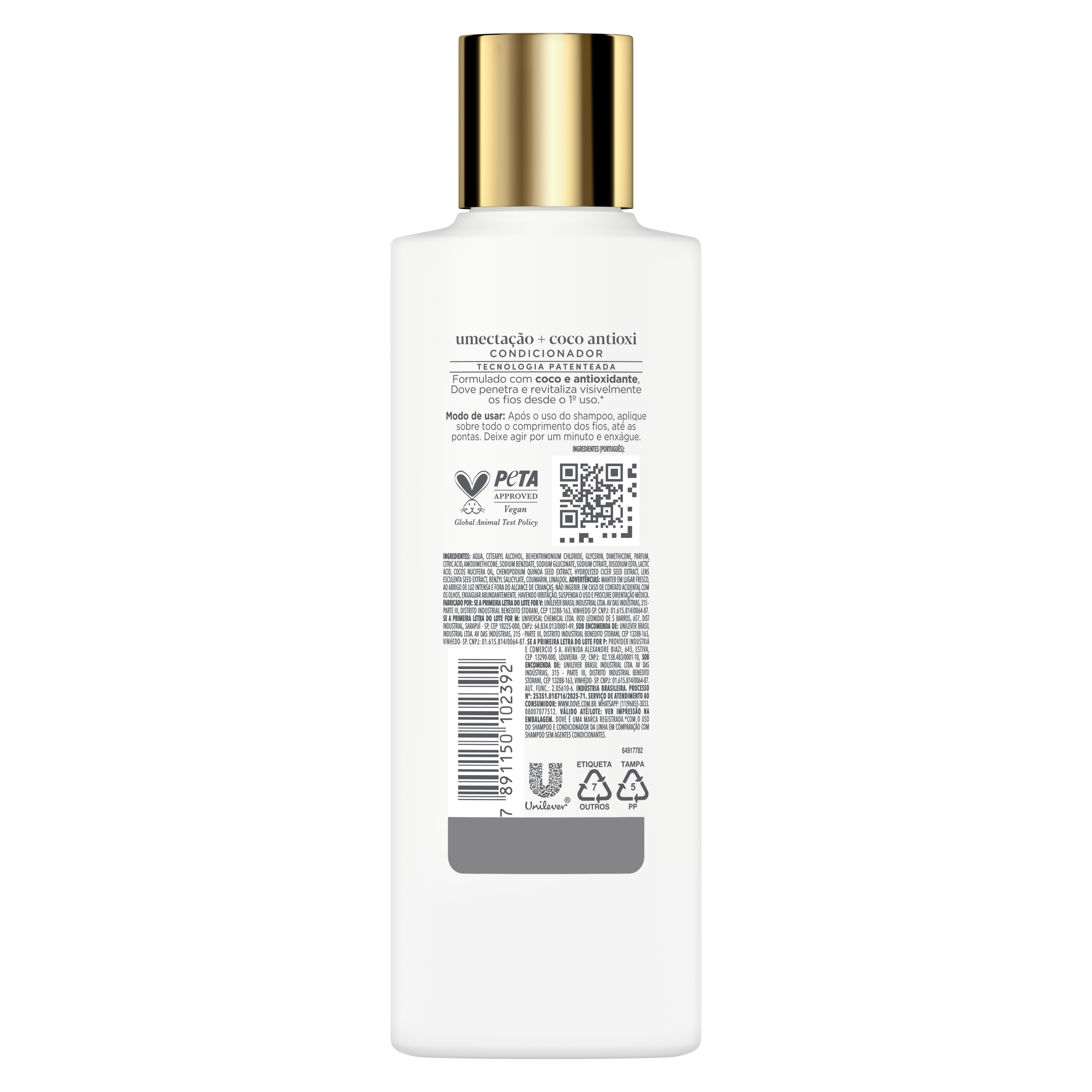Dove Condicionador Umectação + Coco Antioxi 190 ml