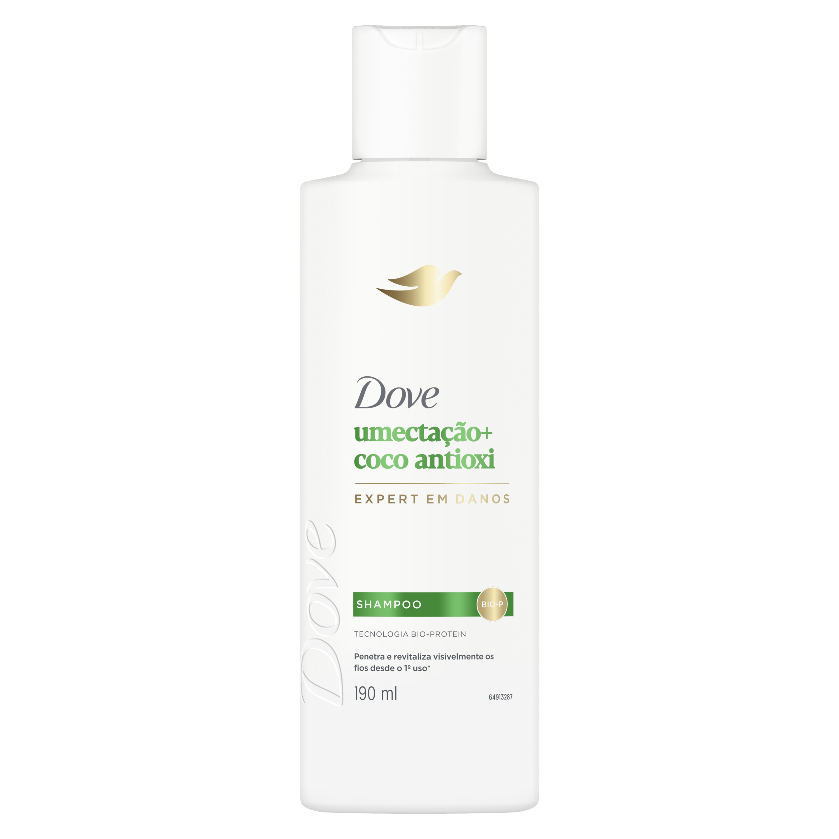 Dove Shampoo Umectação + Coco Antioxi 190ml packshot