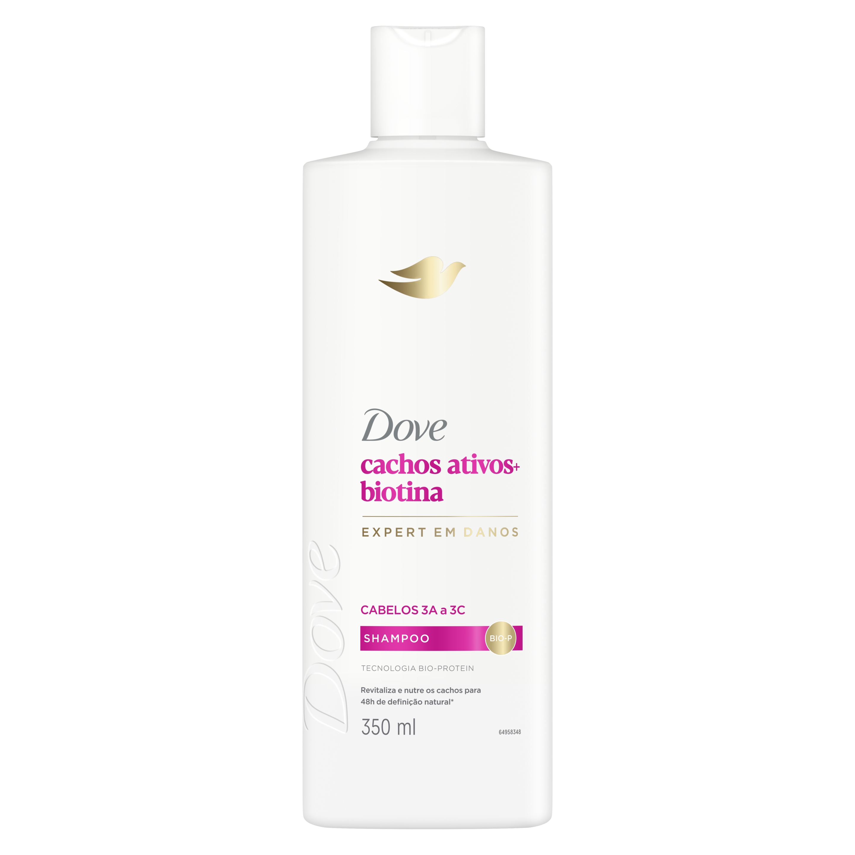 Dove Shampoo Cachos Ativos + Biotina 370ml packshot