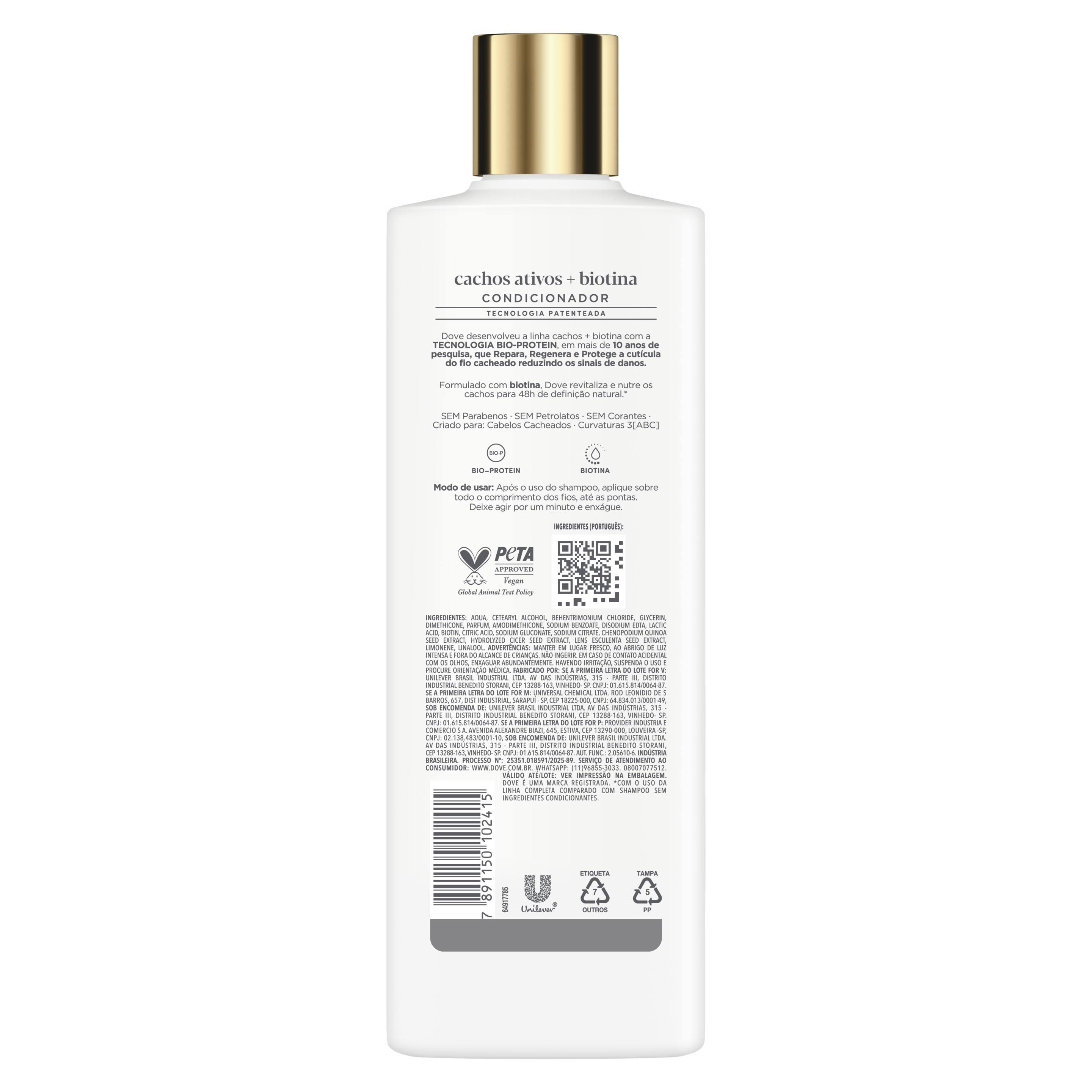 Dove Condicionador Cachos Ativos + Biotina 370ml