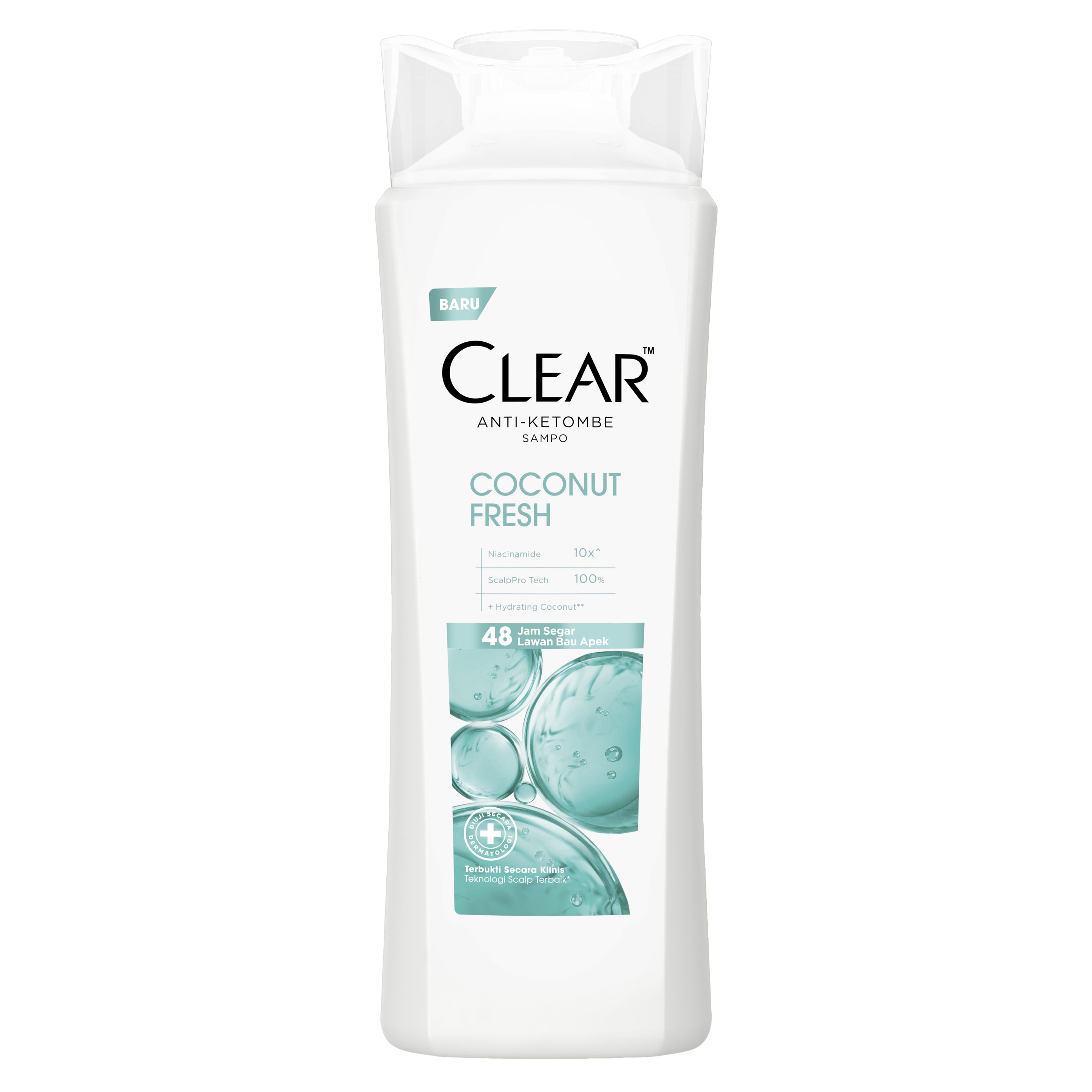 CLEAR Coconut Fresh & Fragrant - Sampo Anti Ketombe & Bau 160ml packshot