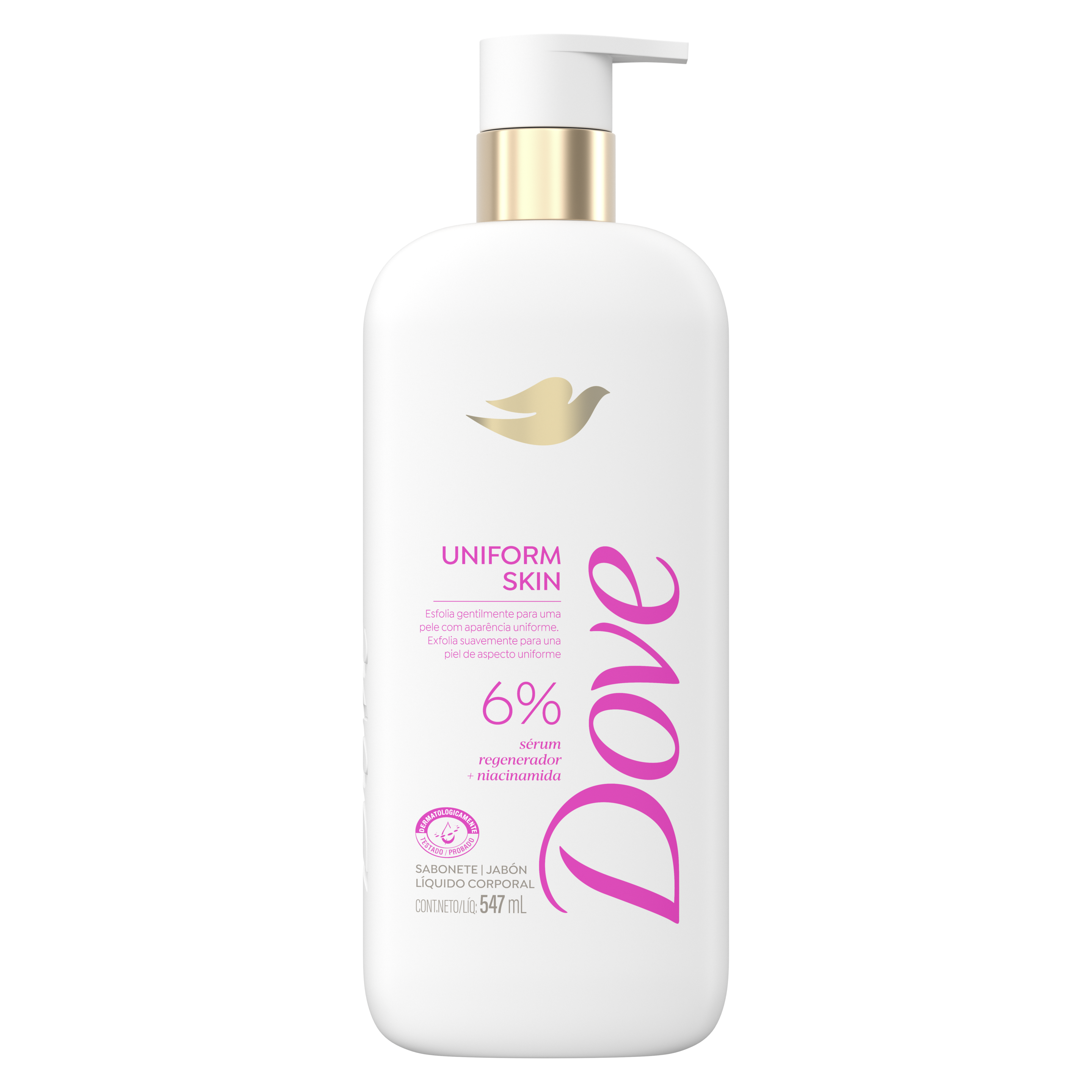 Dove Sabonete Sérum Líquido Uniform Skin 547ml packshot