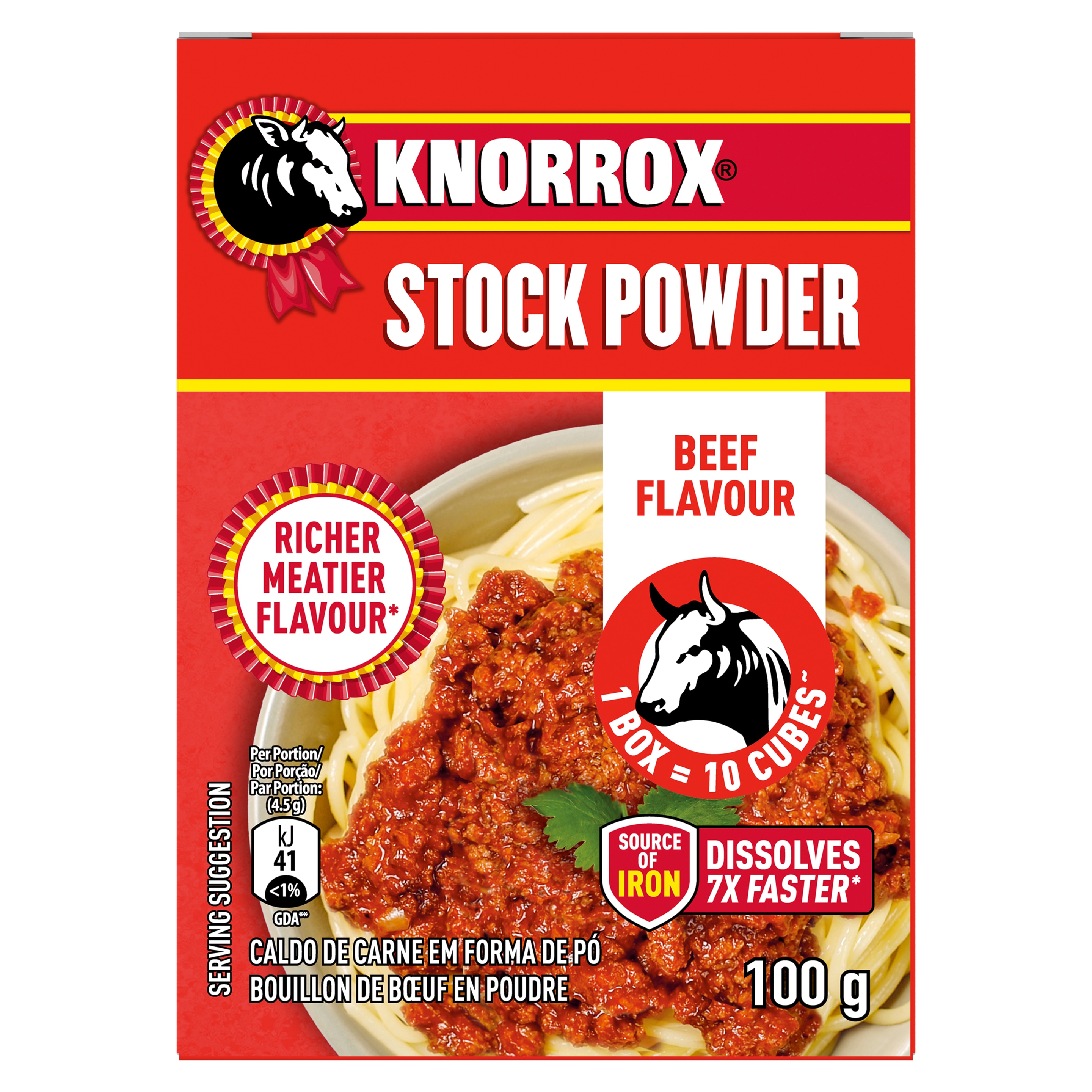 Knorrox Beef Flavoured Stock Powder 100g