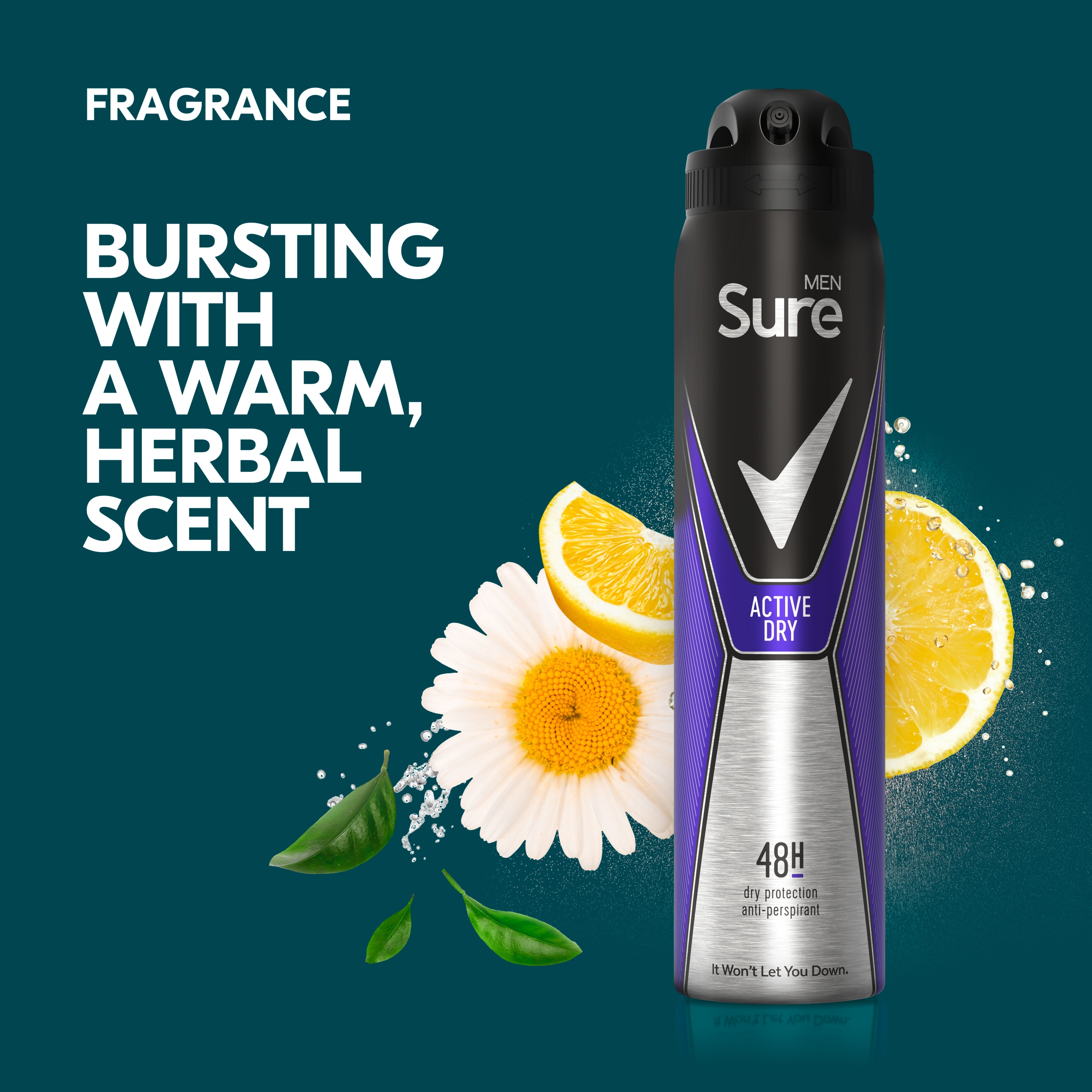 Sure Men Active Dry Antiperspirant Deodorant 250ml