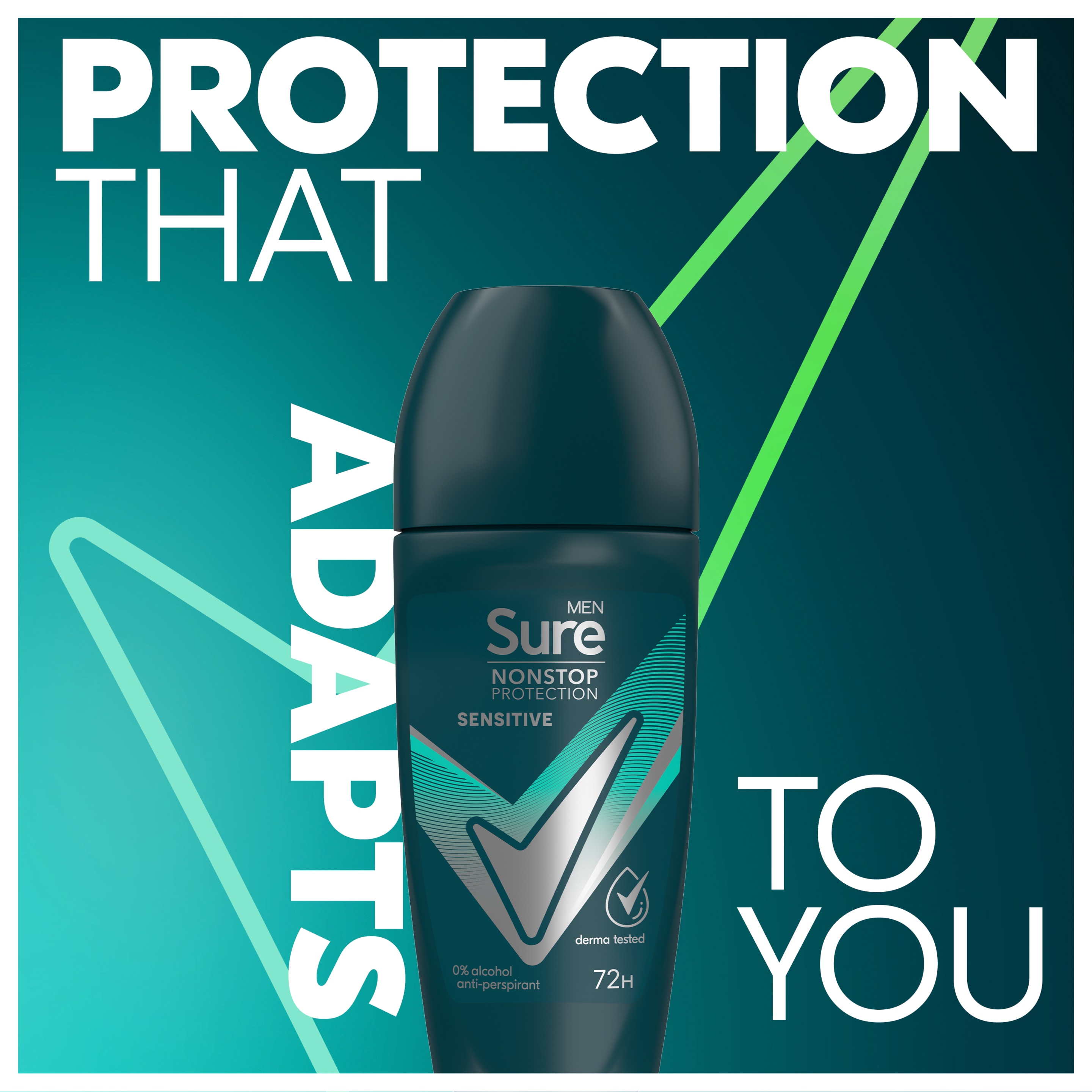 Sure Men 72hr Sensitive Antiperspirant Deodorant Roll-On