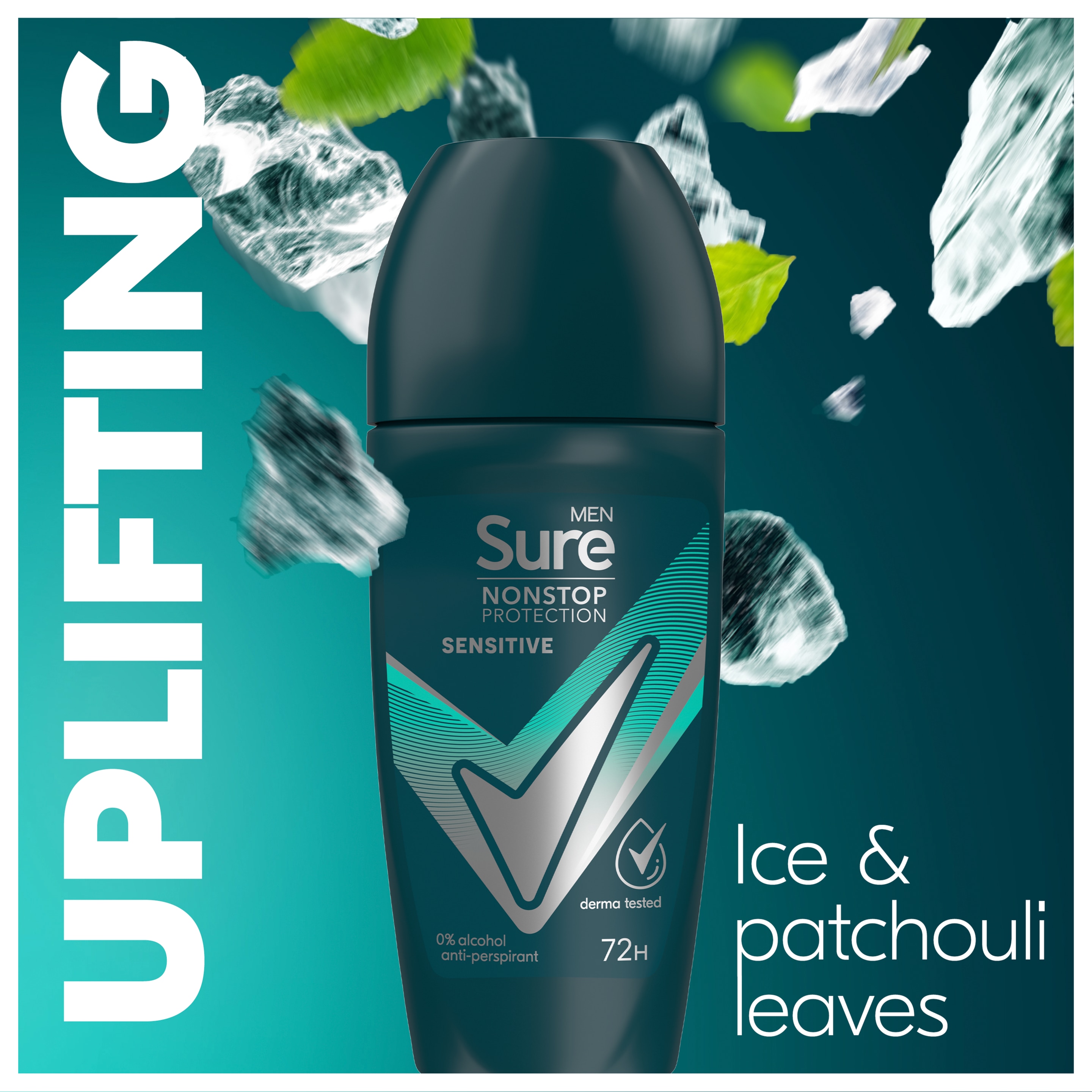 Sure Men 72hr Sensitive Antiperspirant Deodorant Roll-On