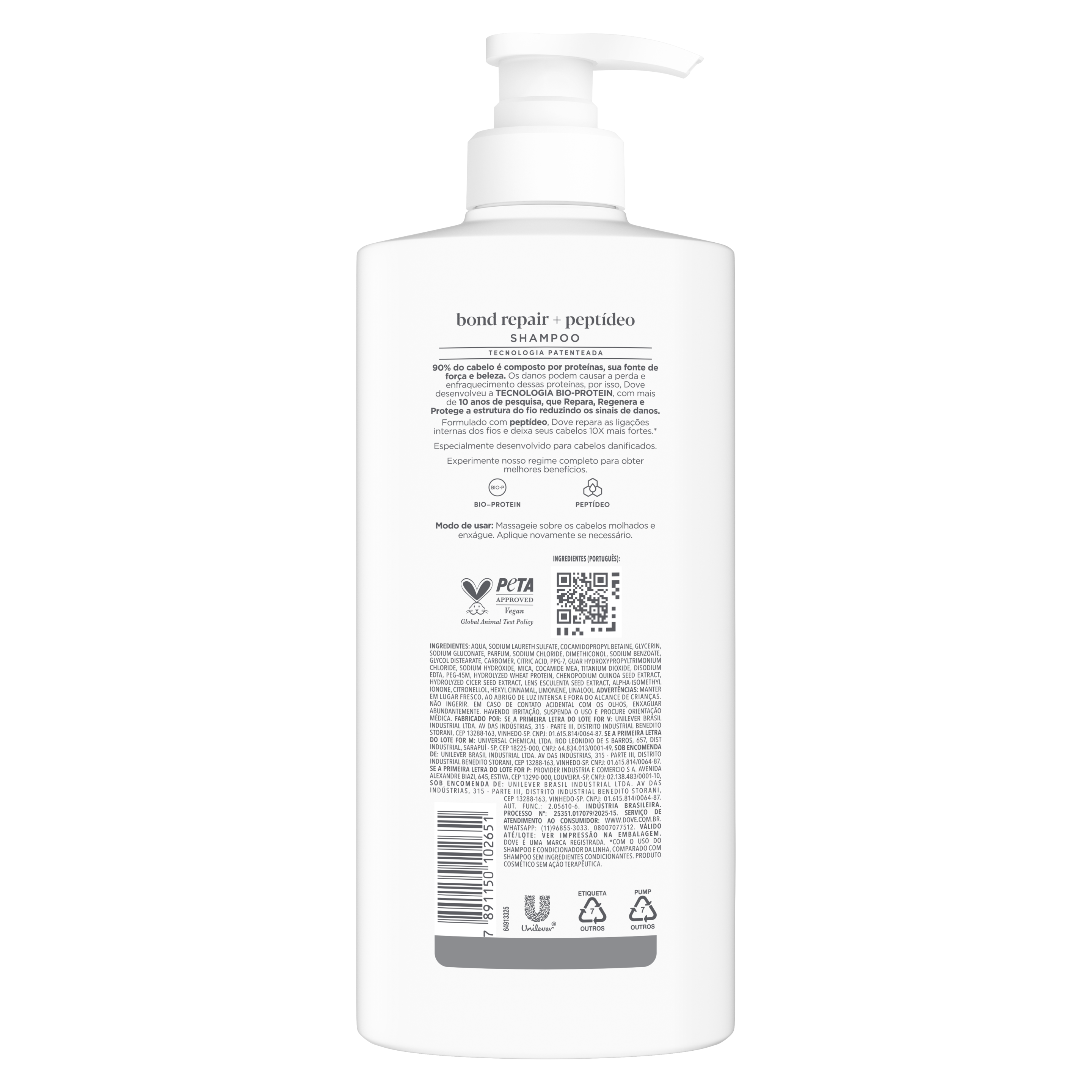 Shampoo Dove Bond Intense Repair 600ml