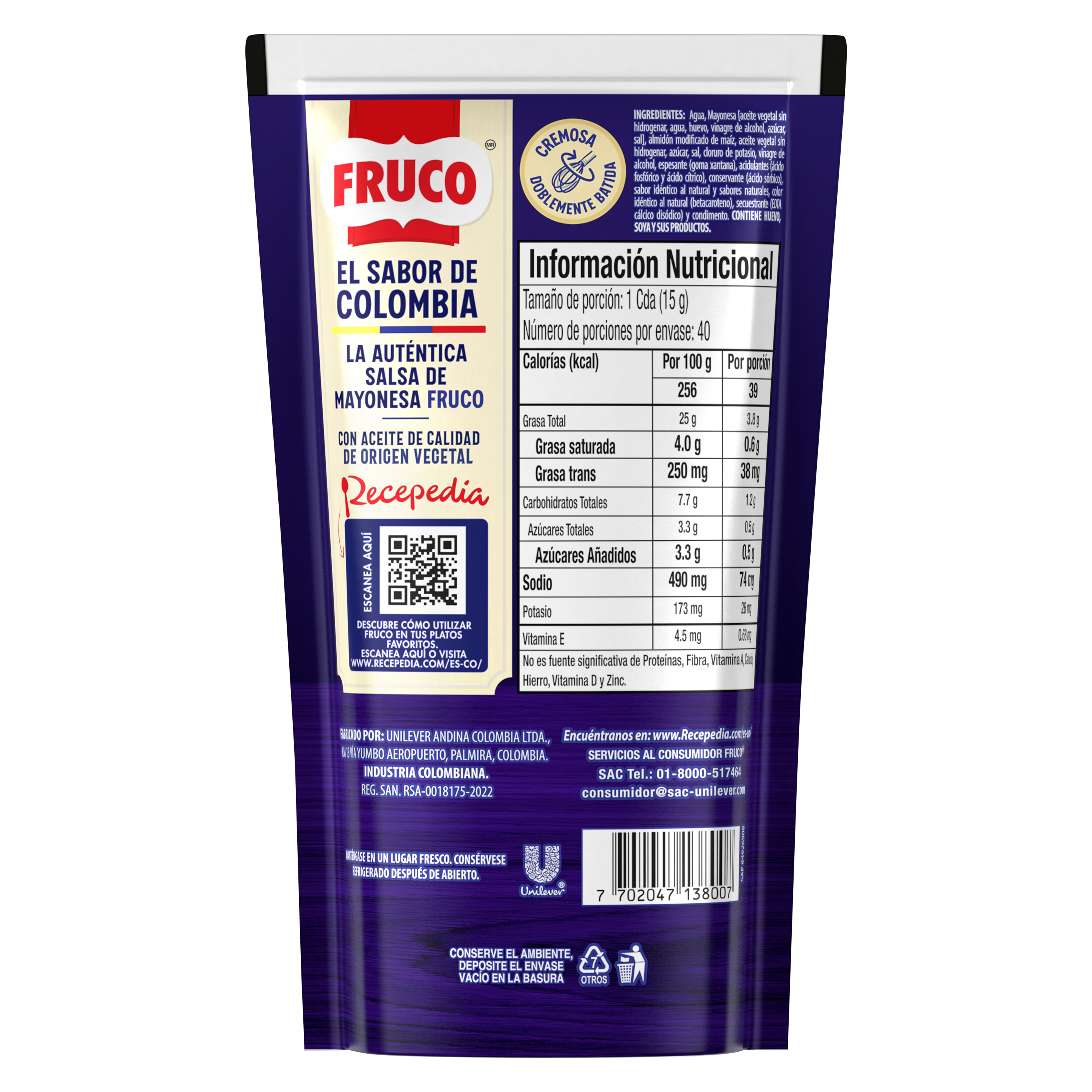 Mayonesa Fruco 600g