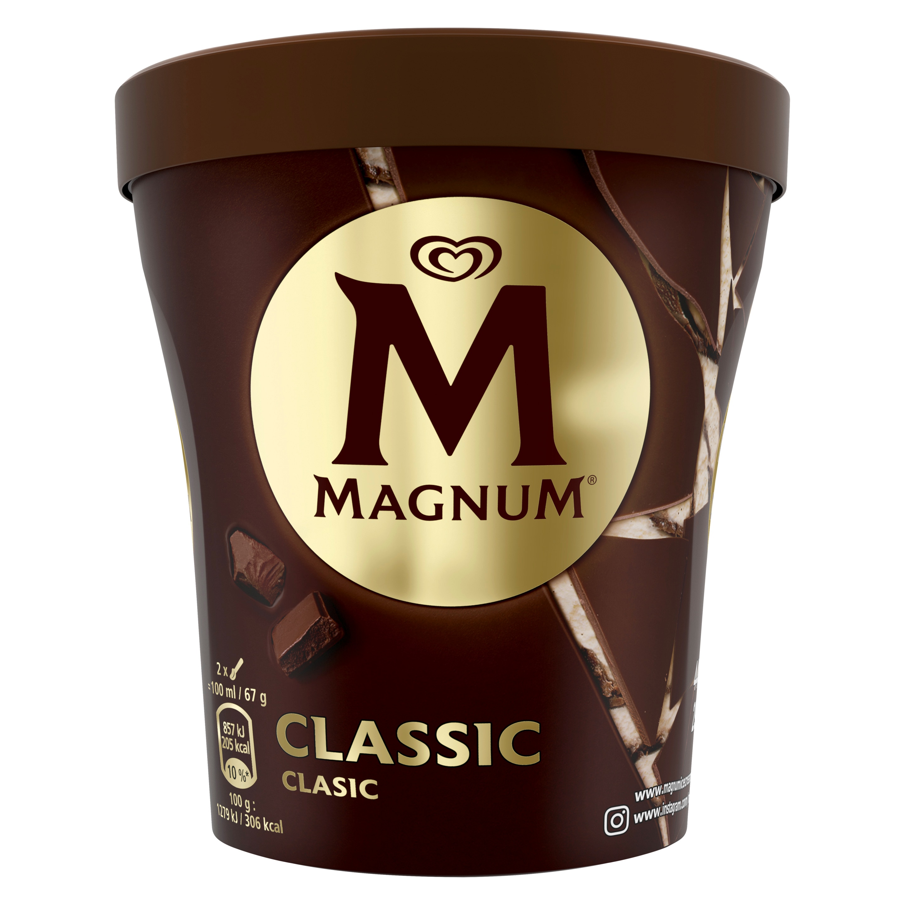 Magnum Ice Cream Tub Classic 440 ml packshot