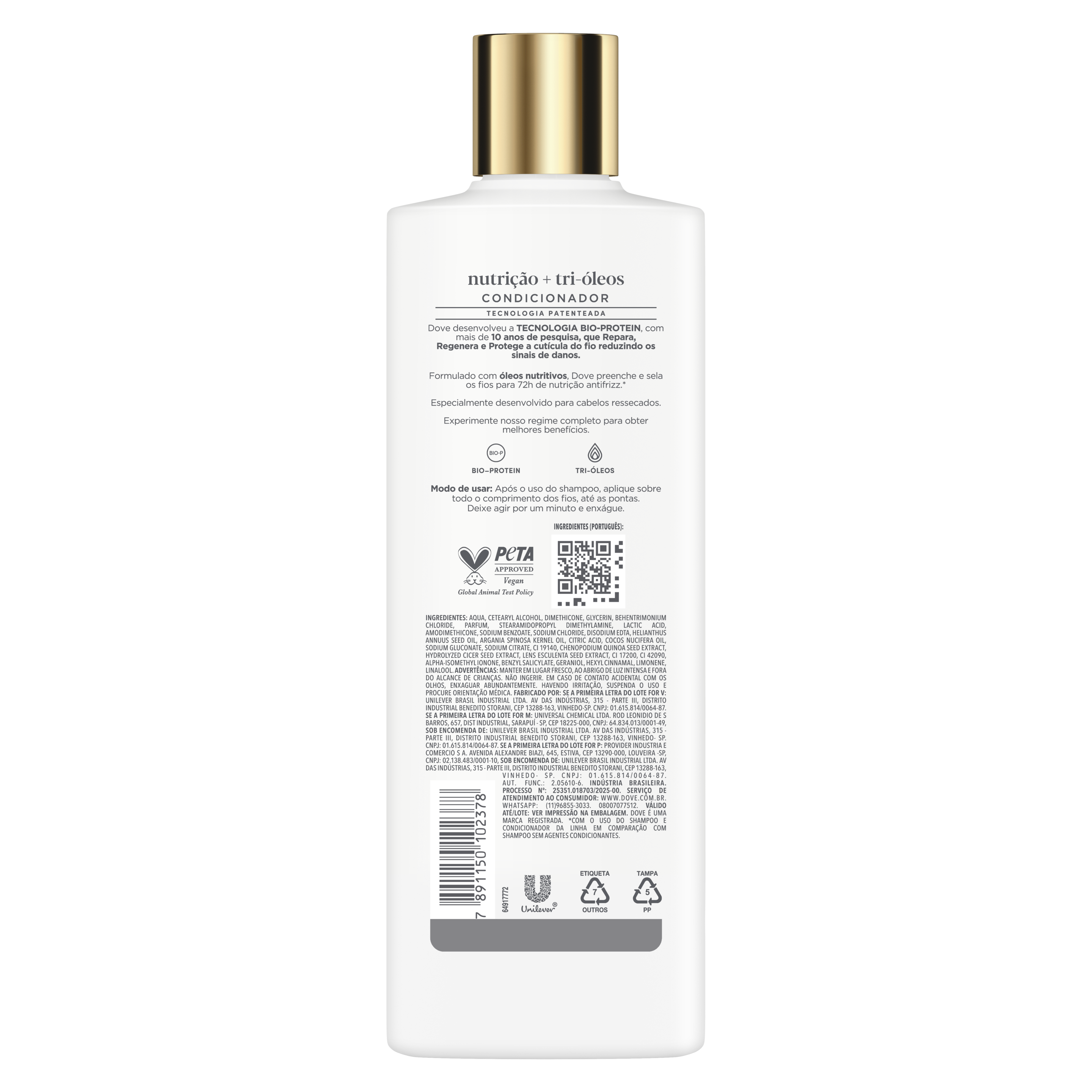 Dove Condicionador Nutrição Tri-Óleos 370ml