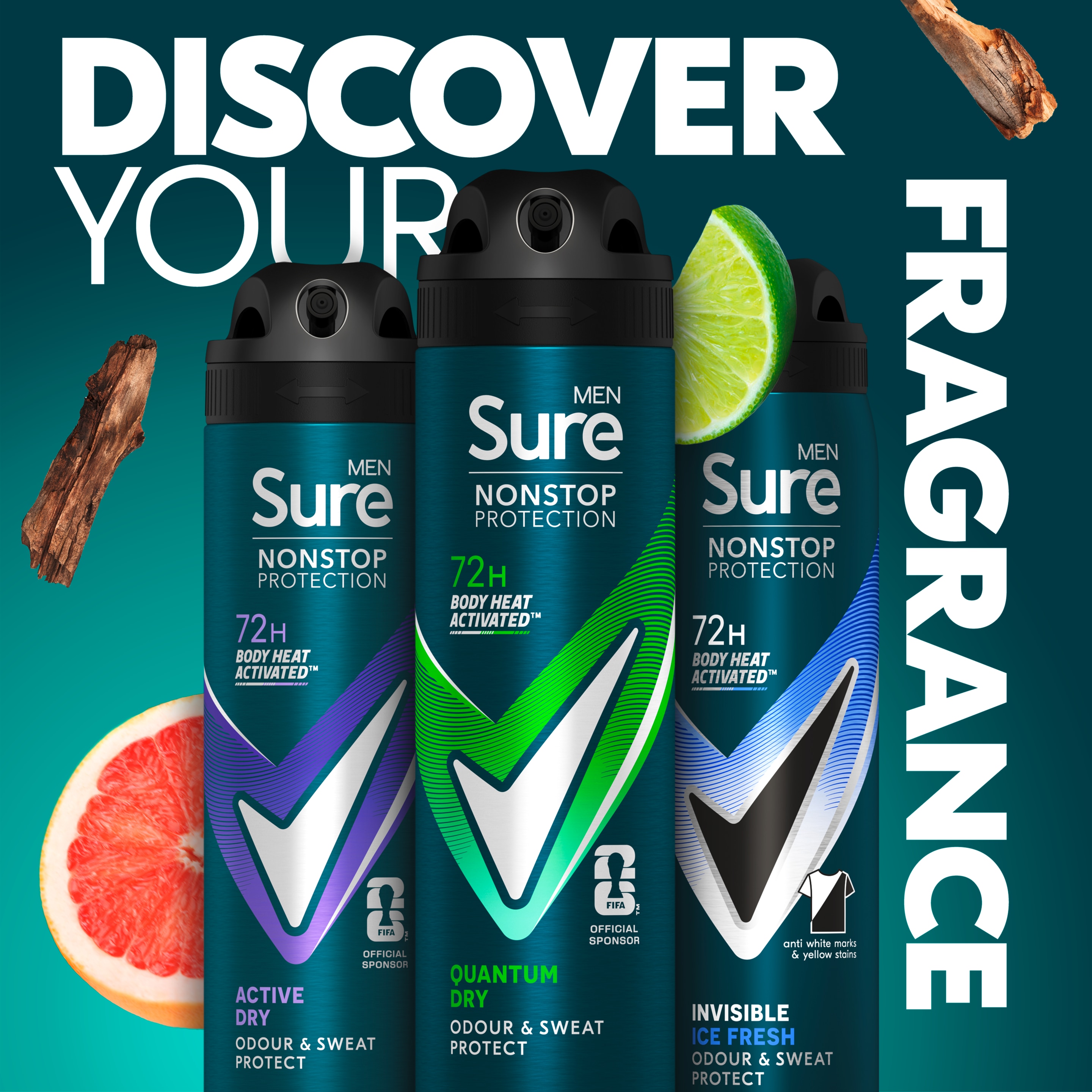 Quantum Dry Nonstop Protection Antiperspirant Deodorant Spray 150ml