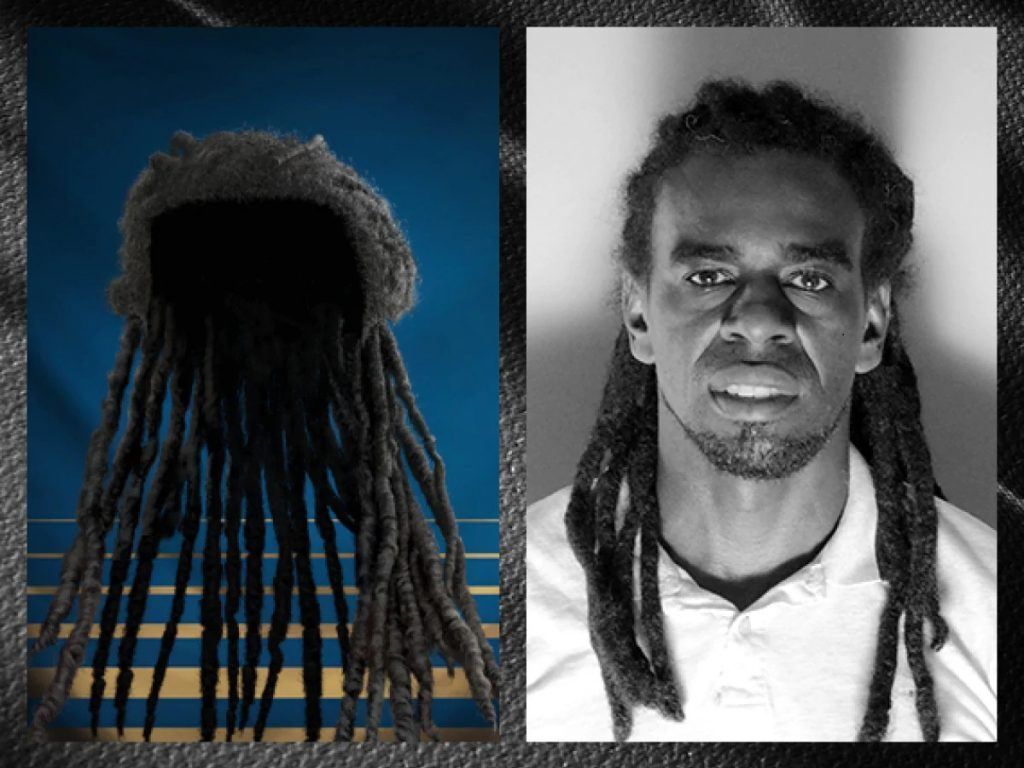 Homem com dreads longos