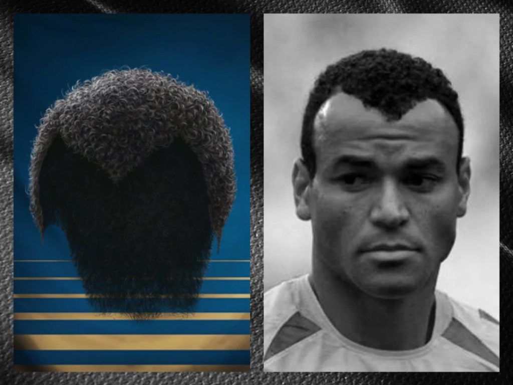 Homem com um dos cortes de cabelo de jogadores curto