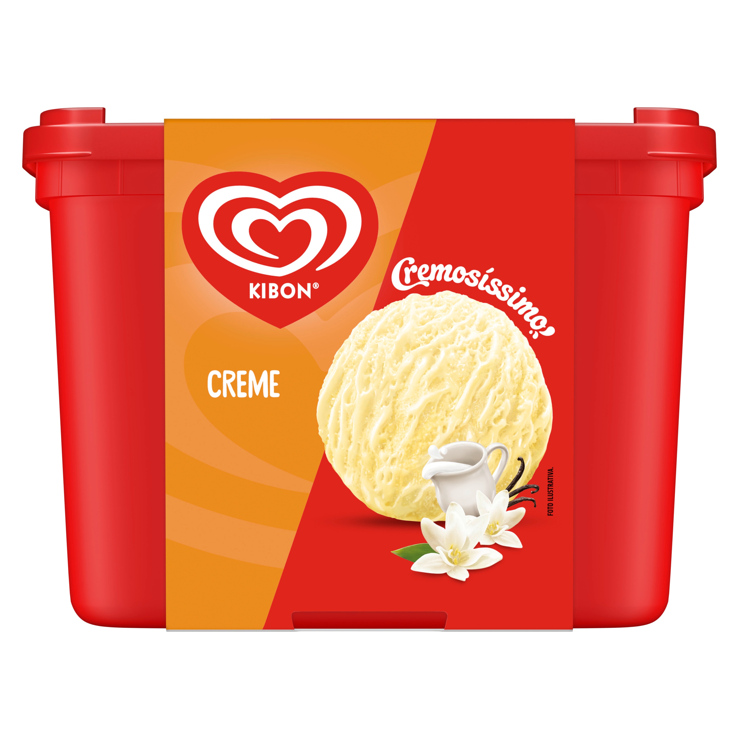 Pote do sorvete cremosíssimo creme packshot