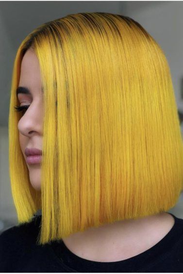 cabelo amarelo liso