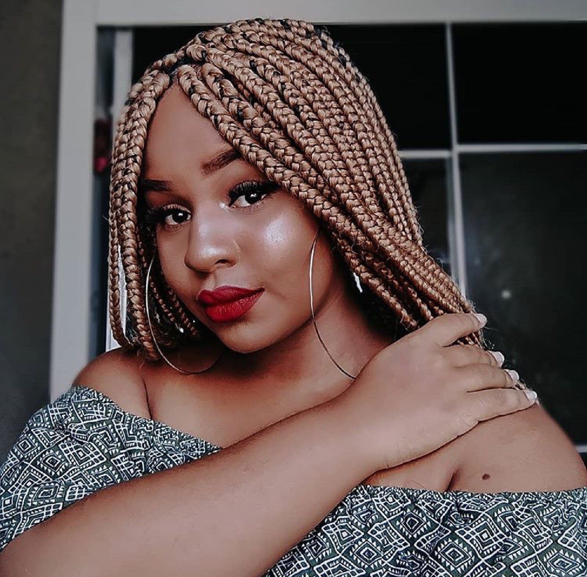 box braid loiro