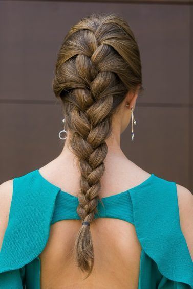 Trança embutida no cabelo inteiro