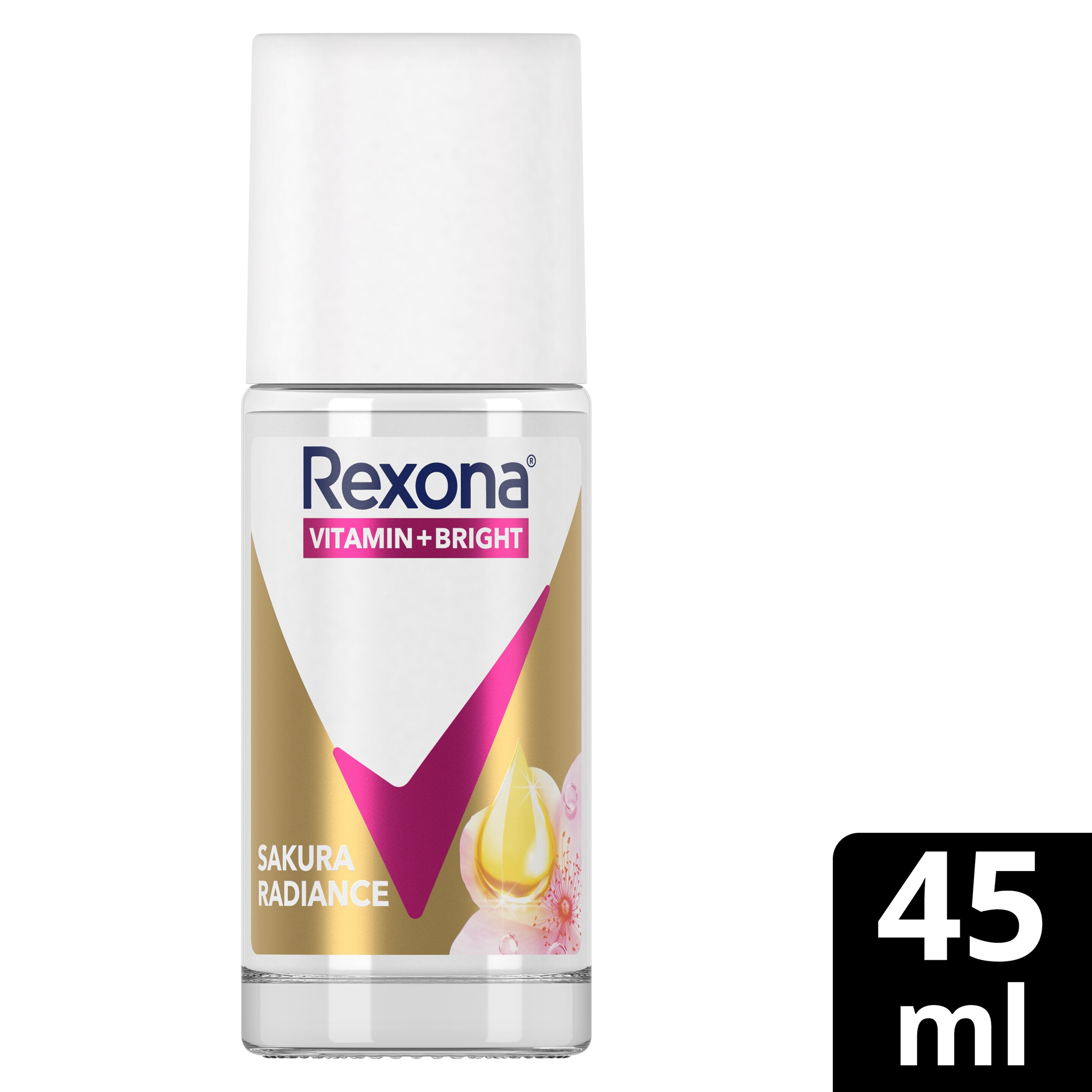 Rexona Vitamin Bright Kadın Roll On Deodorant Sakura Radiance 45 ml packshot