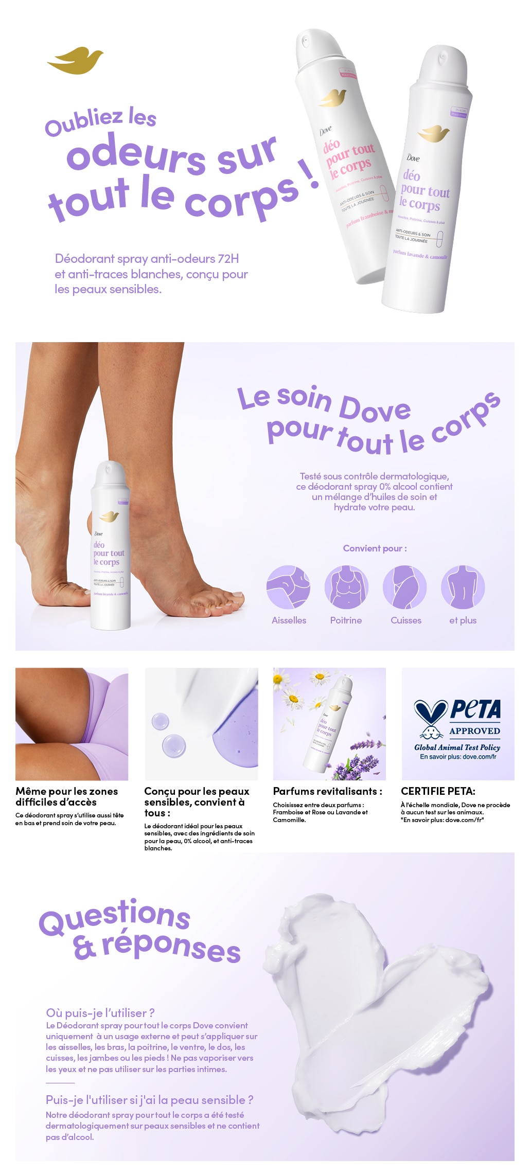 Déodorant pour tout le corps Lavande & Camomille pray 150ml