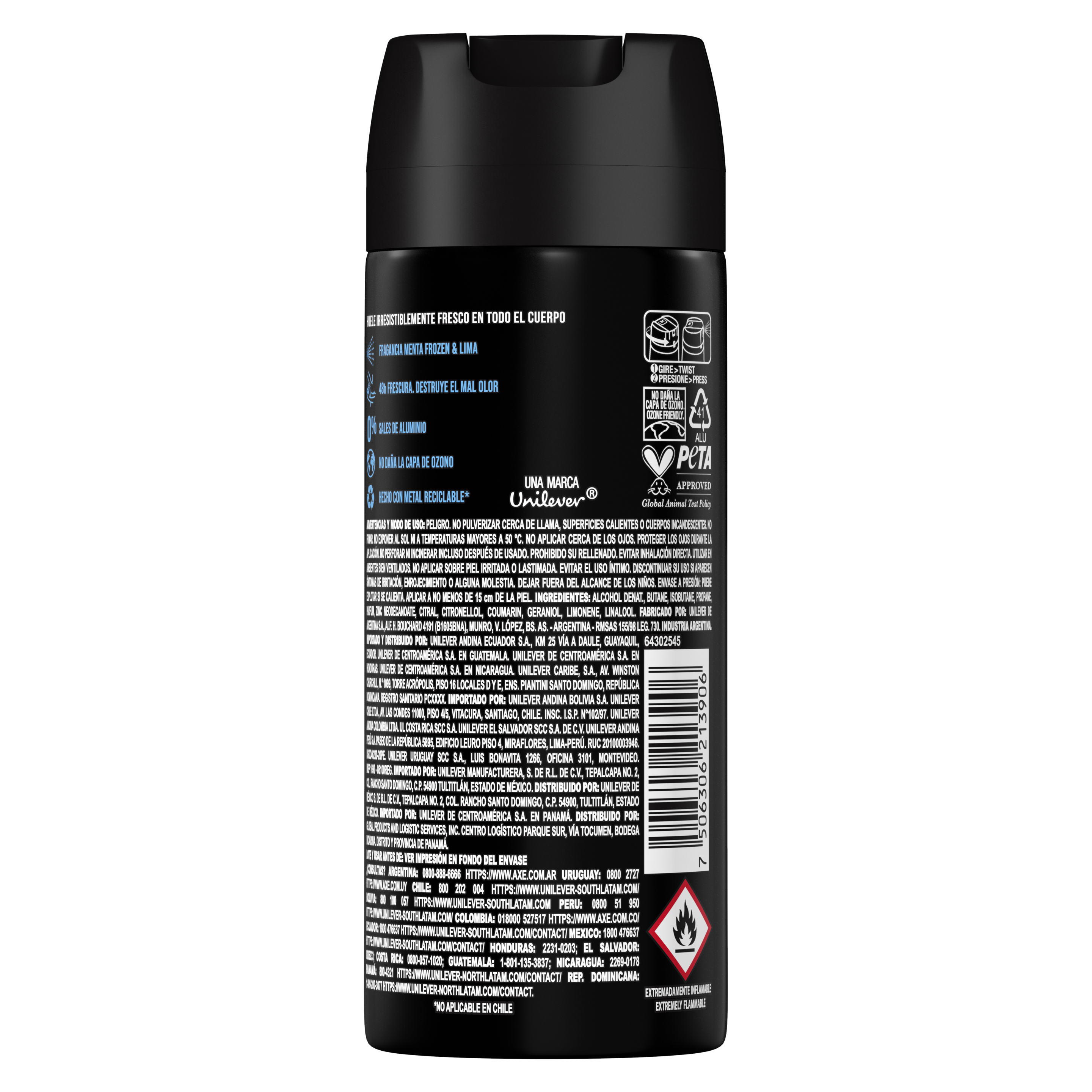 DESODORANTE EN AEROSOL ICE CHILL 150 ml