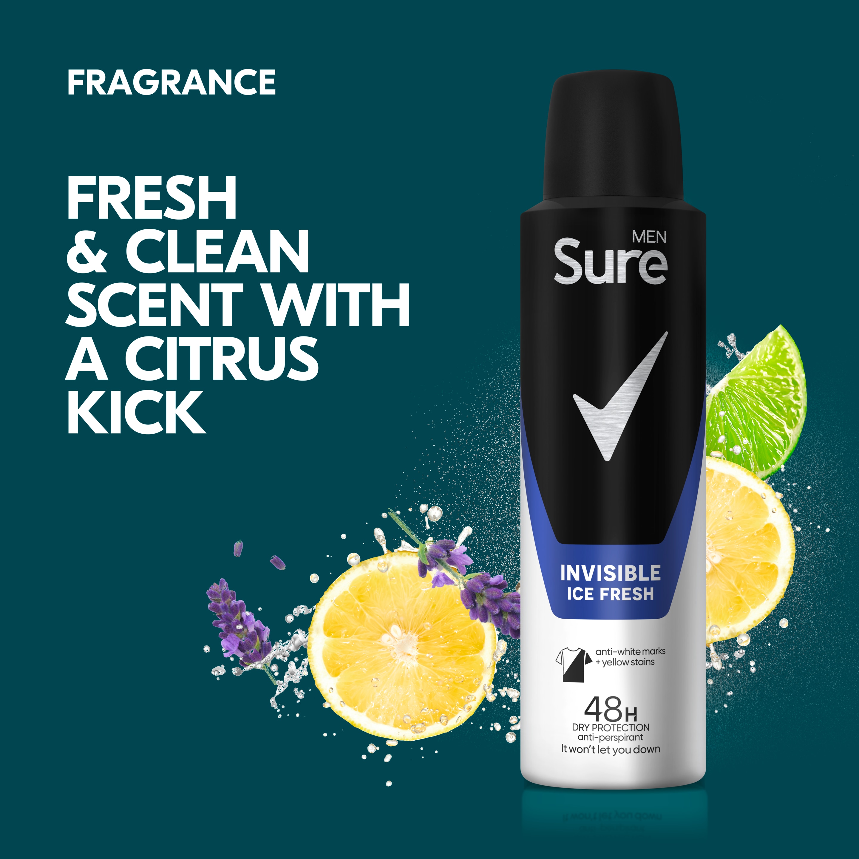 Sure Men Invisible Ice Antiperspirant Deodorant 150ml