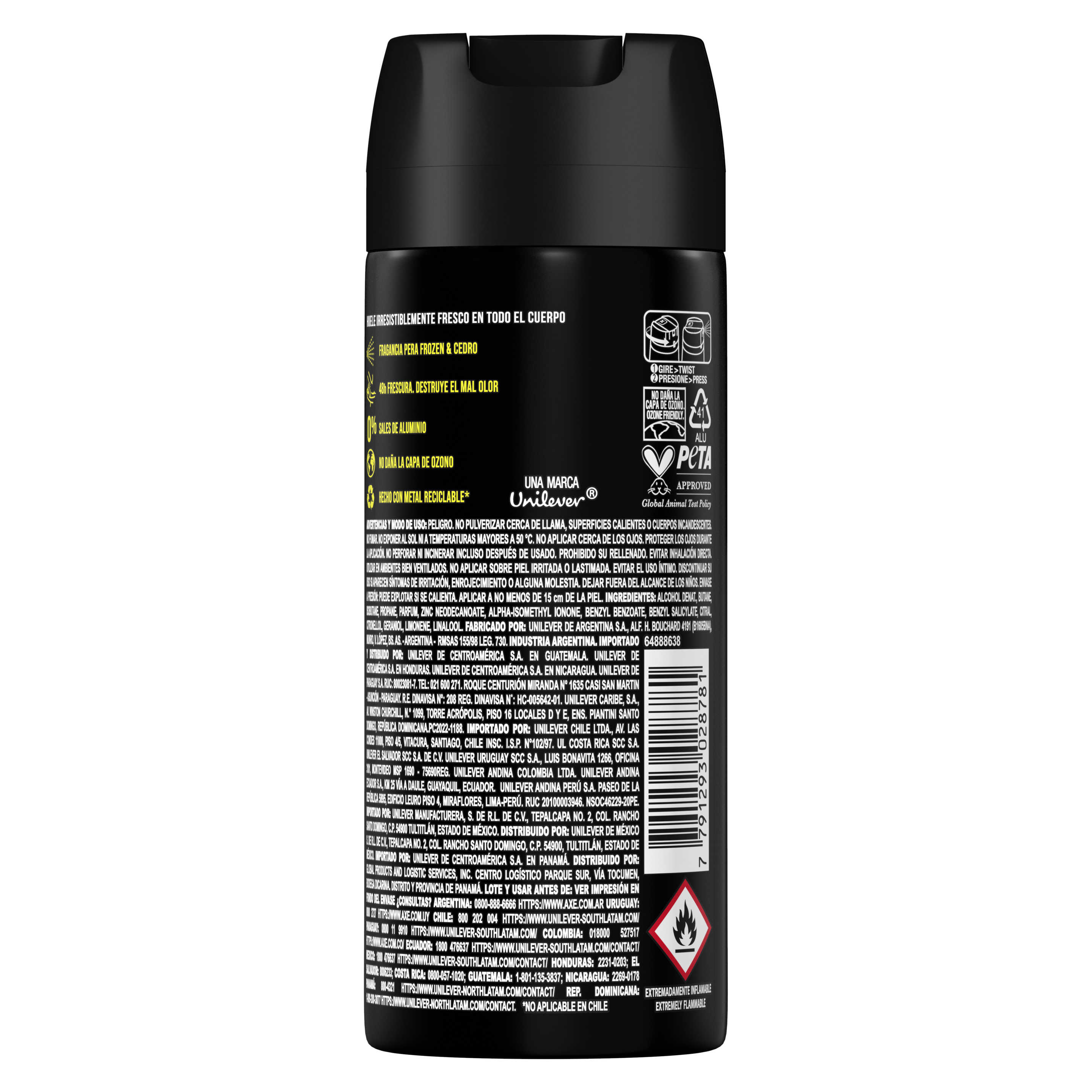 Axe Desodorante en Aerosol Black 150ml