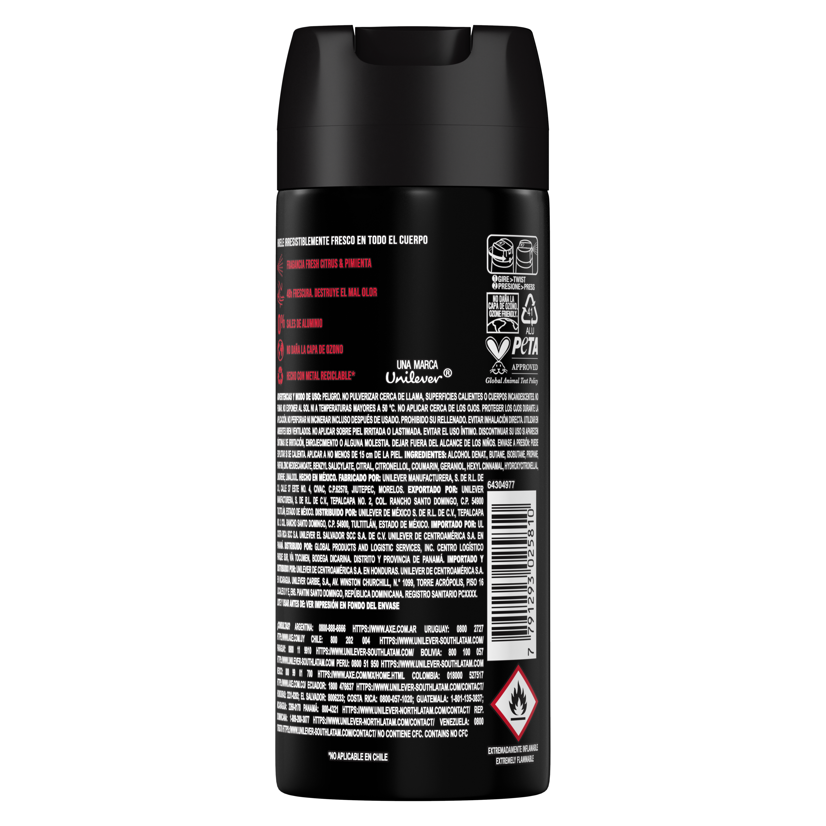 DESODORANTE EN AEROSOL FUSION 150 ml