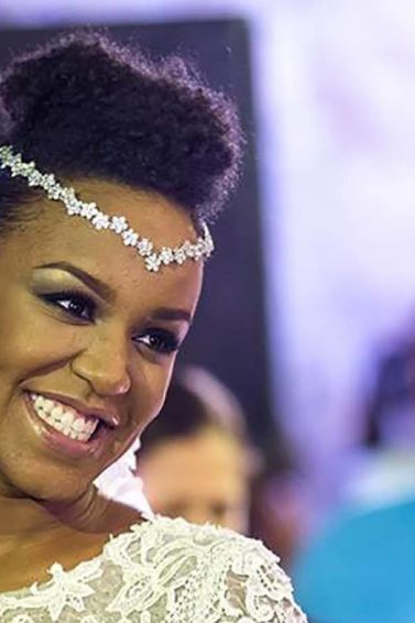 modelo de Penteados para noivas em transição capilar final
