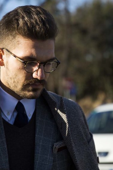 Topete masculino com fade cut. Foto: ImaxTree.