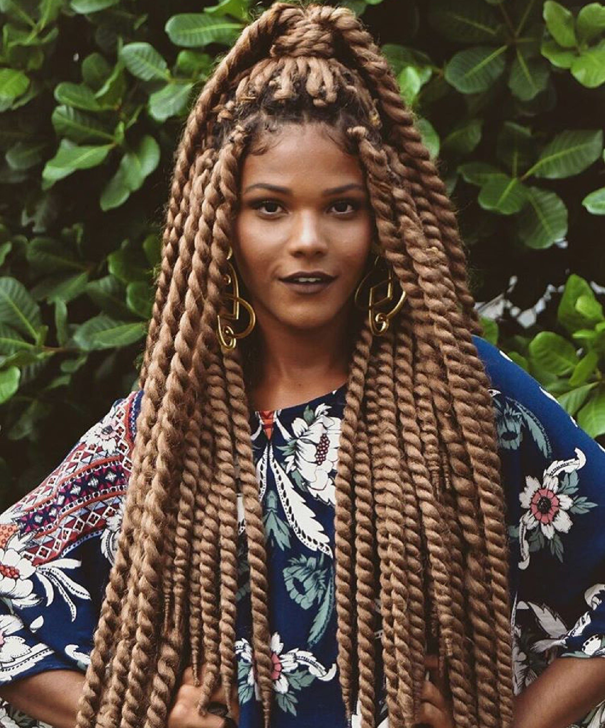 Box braids finalizadas com baby hair
