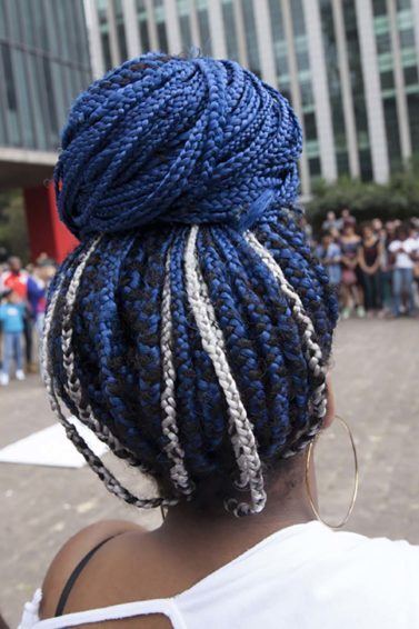 box braids com ombré hair