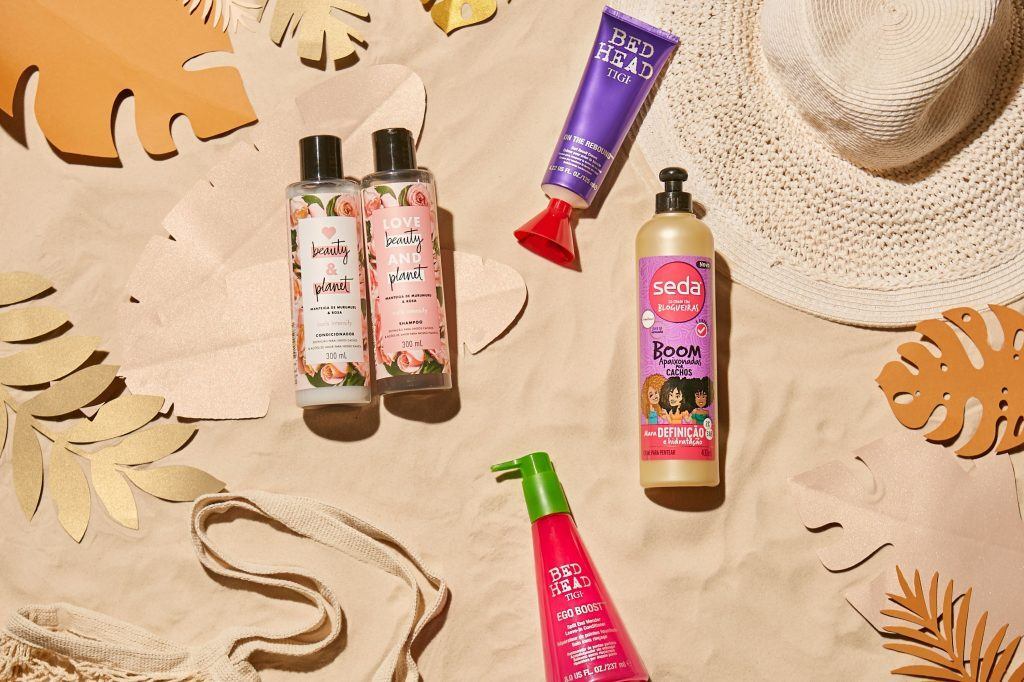 produtos para cabelos cacheados no verão