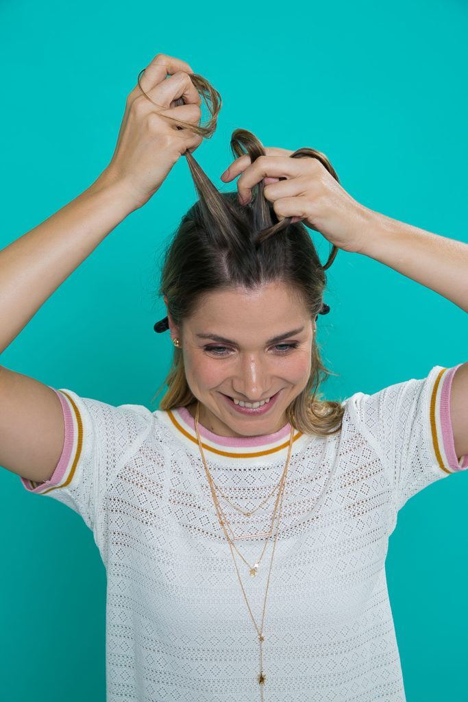 Ensinando trança em cabelo liso