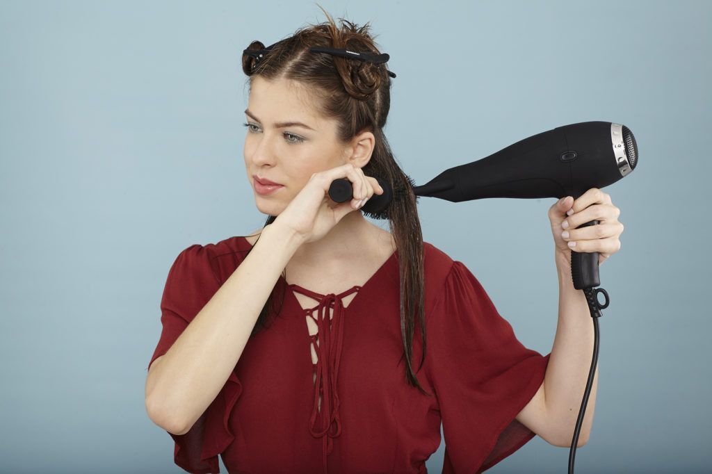 modelo de como secar cabelo liso