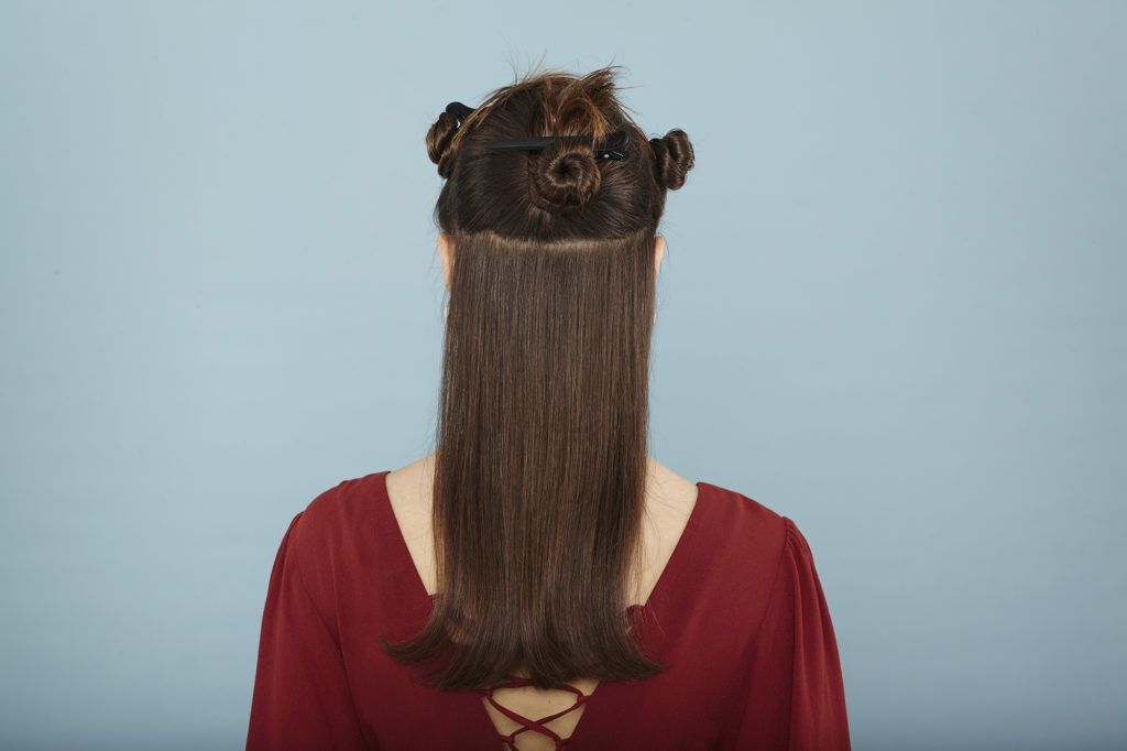 modelo de como secar cabelo liso