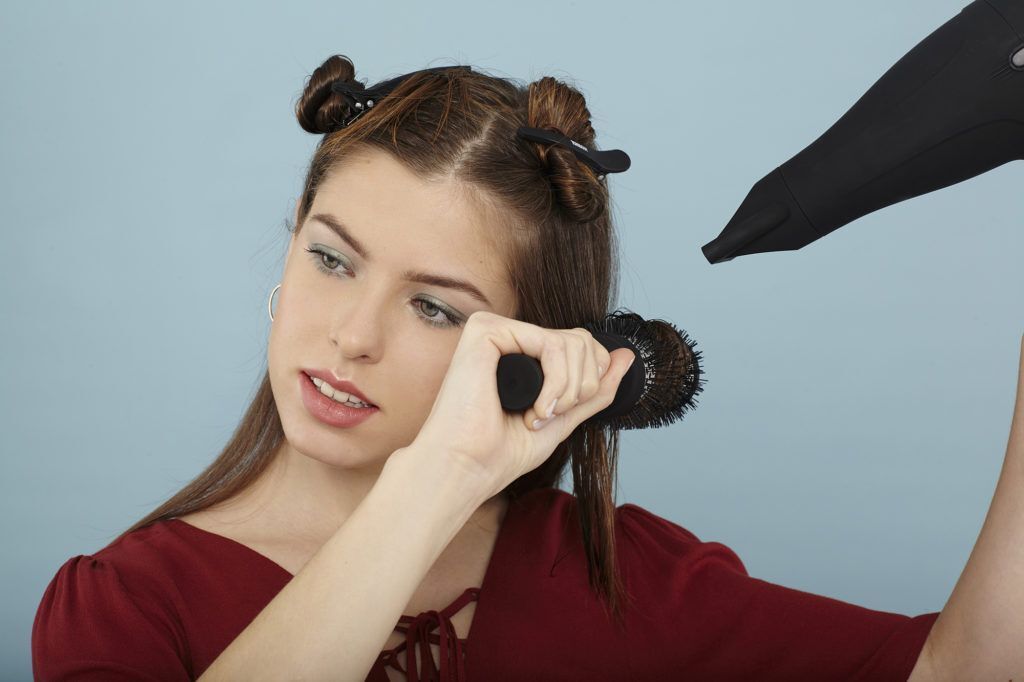 modelo de como secar cabelo liso