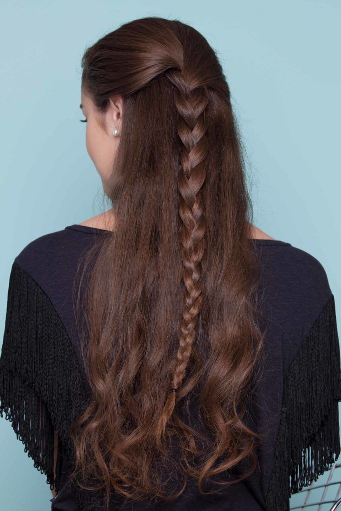 coque chignon com trança dupla 1