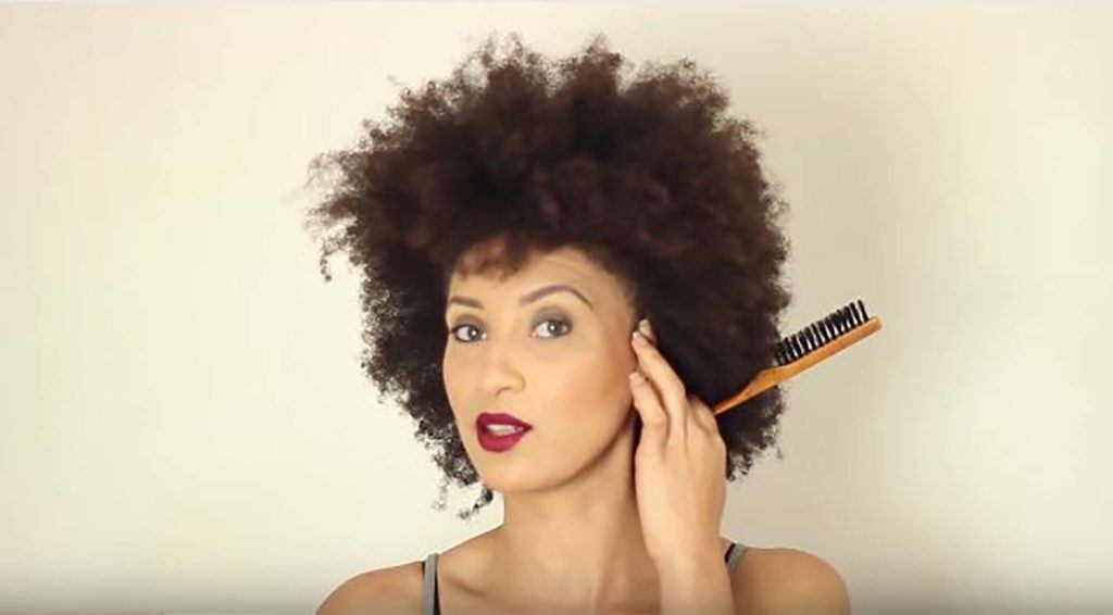 modelo de penteado afro