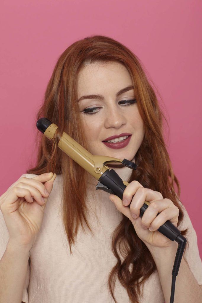 modelo de Penteado colmeia com ondas