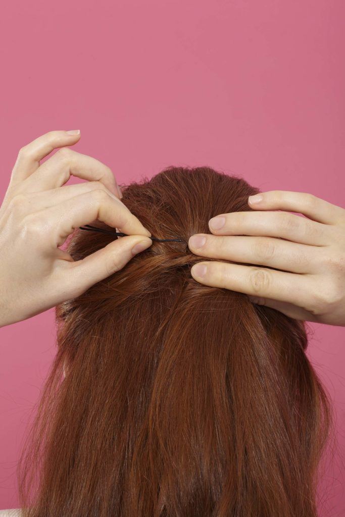 modelo de Penteado colmeia com ondas