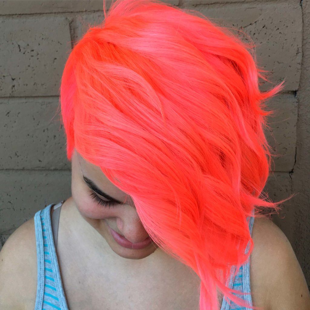 modelo de neon peach