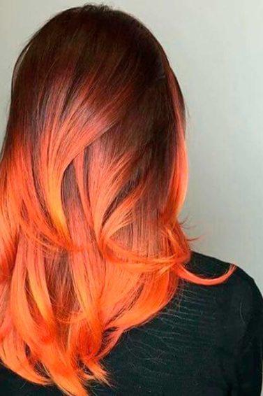 fire ombré hair