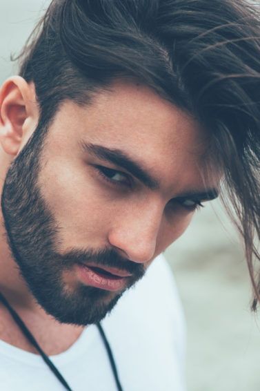 franja longa masculina