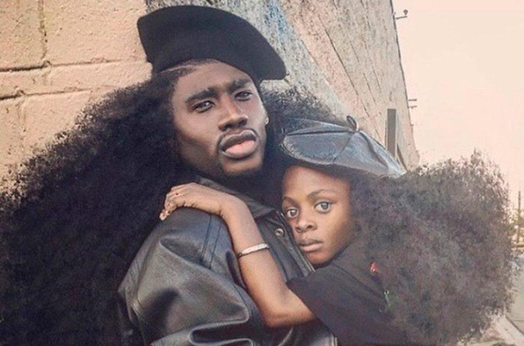pai e filha de cabelo afro