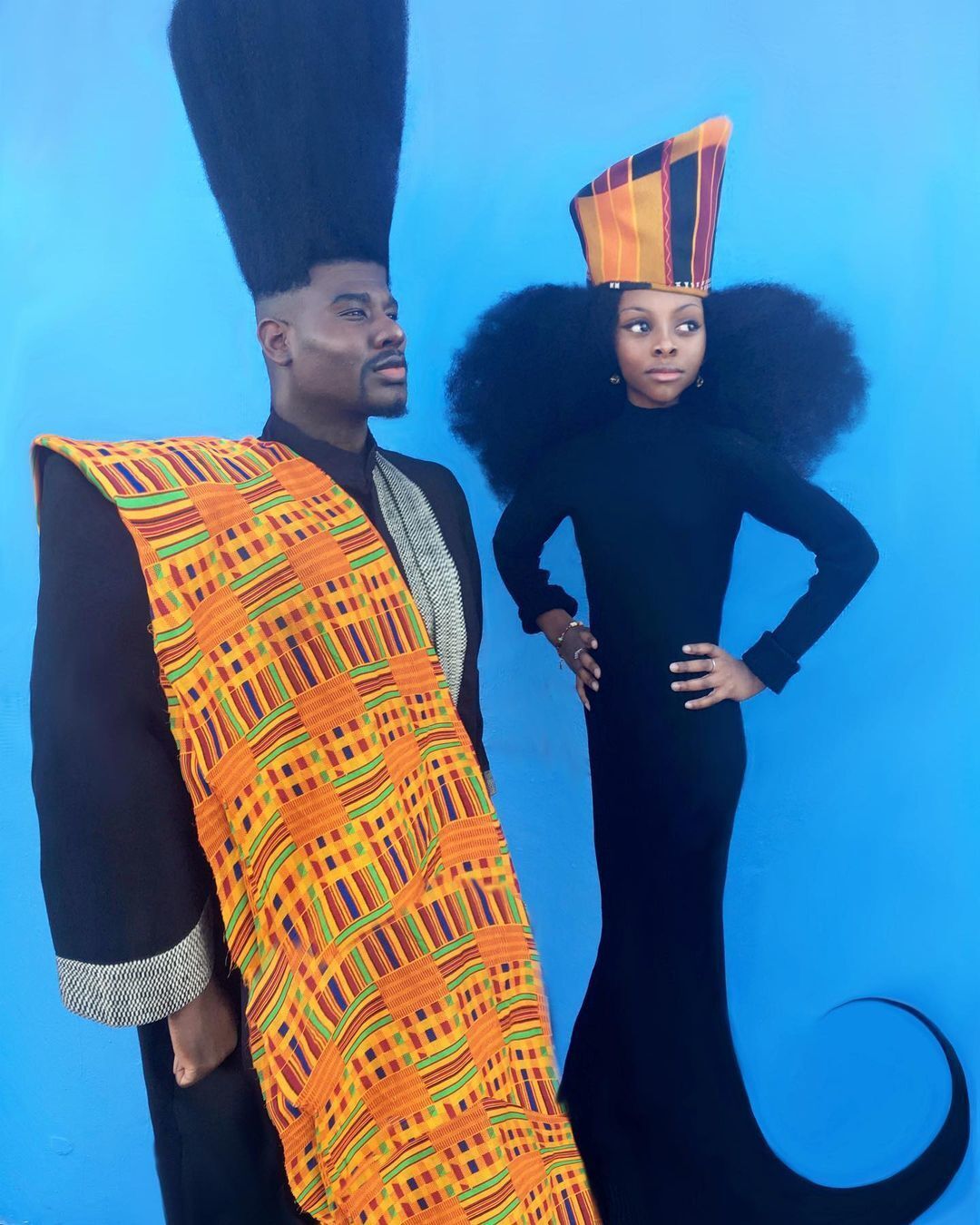 Pai e filha de cabelo afro exaltam cultura negra e fazem sucesso