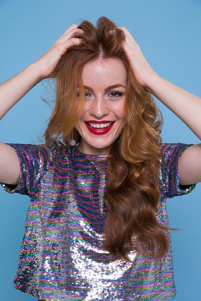 Cabelo ruivo liso comprido
