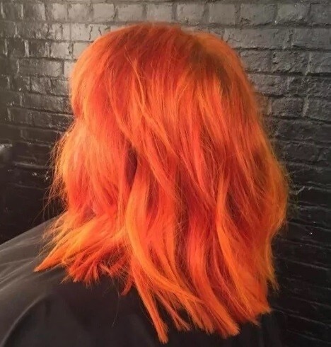 modelo de Cabelo tangerina