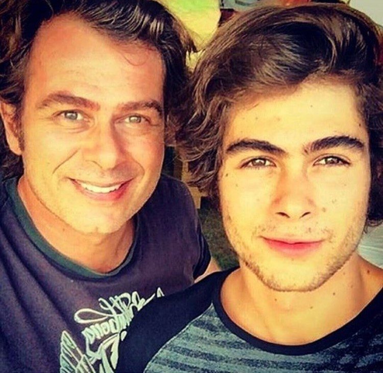 Rafael Vitti com seu pai João Vitti