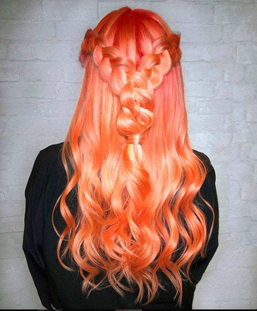 modelo de Cabelo tangerina